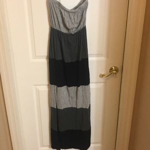 Strapless maxi dress